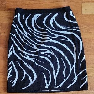 Blush Monochrome Zebra Print Mini Skirt. 21 Inches Length